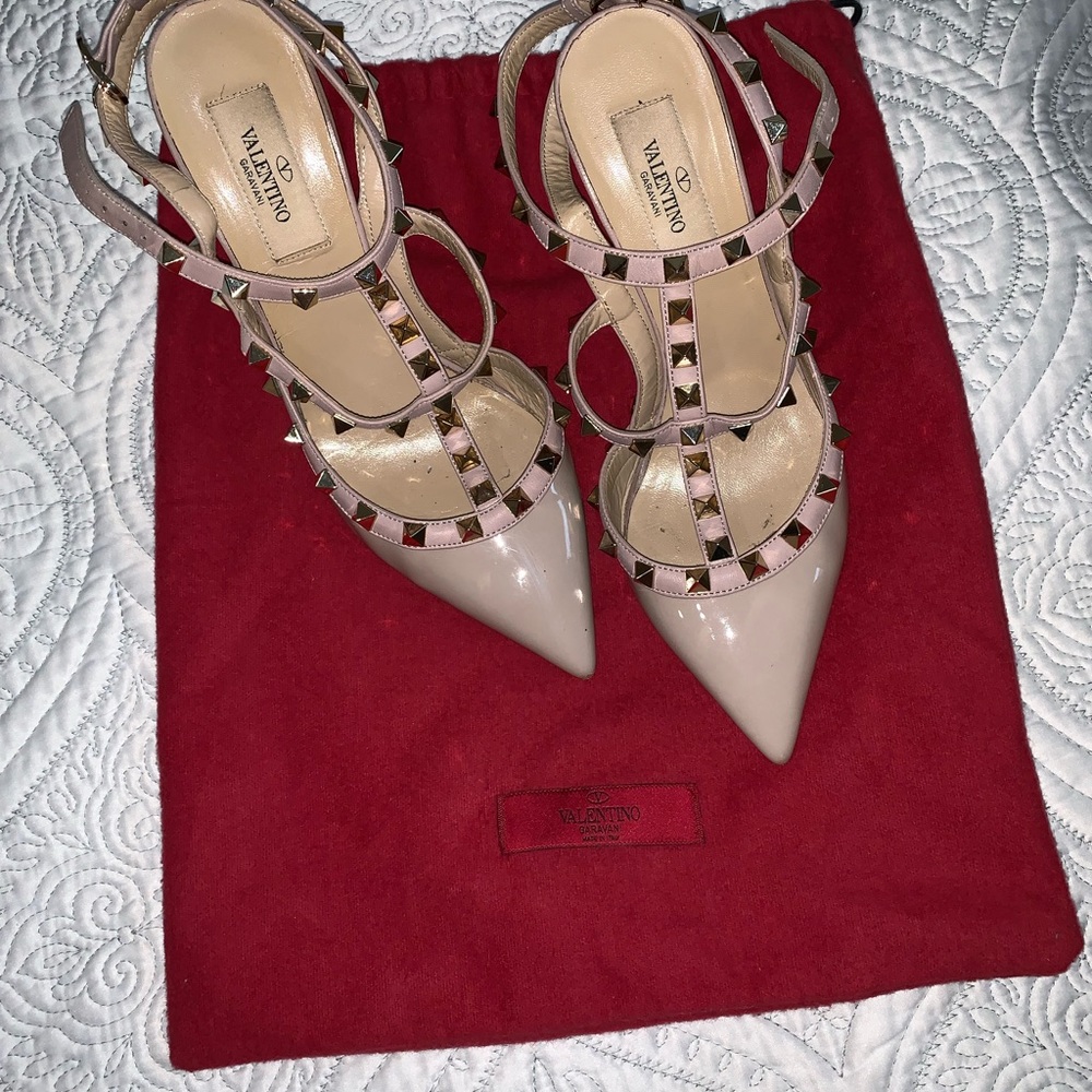 Rockstud T-Strap Pump Valentino Garavani size 37 - Picture 2 of 5